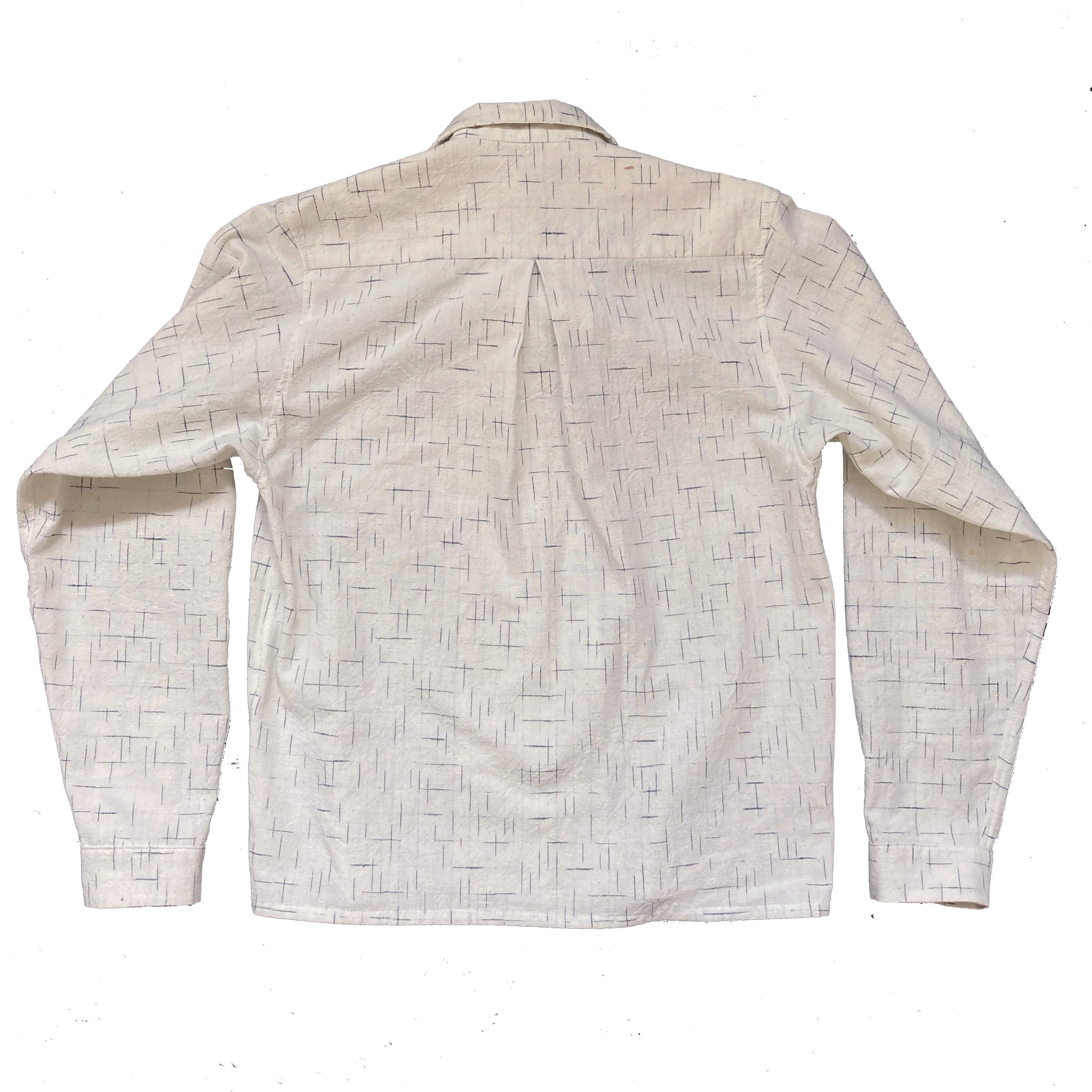 WOMENS LONG SLEEVE SPORTS SHIRT : DD025 WHITE KASURI COTTON - dawsondenim